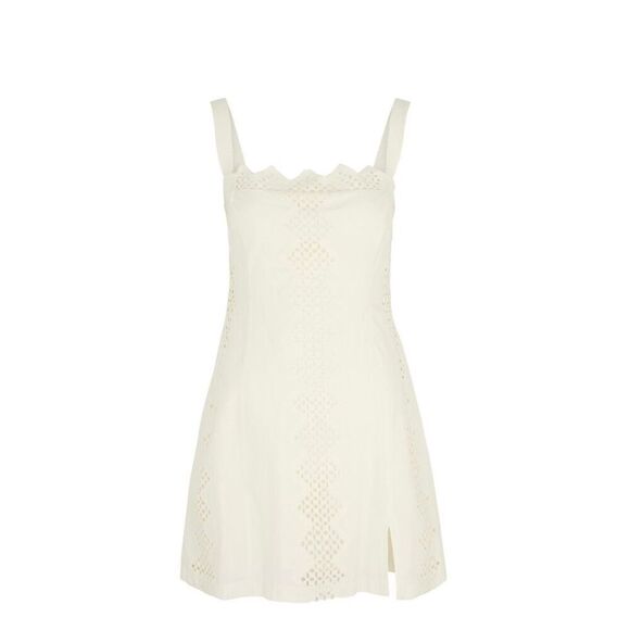 ✨FREE PEOPLE Vanda Cotton Mini Sz Medium Dress✨ - Picture 4 of 13